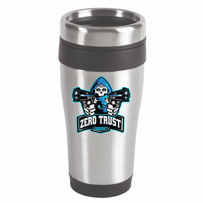 Zero Trust Hacking Cyber Security Developer Programmer Gift 16oz Travel Tumbler