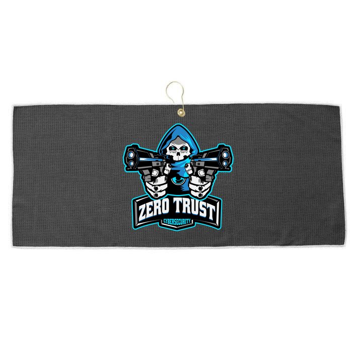Zero Trust Hacking Cyber Security Developer Programmer Gift Large Microfiber Waffle Golf Towel