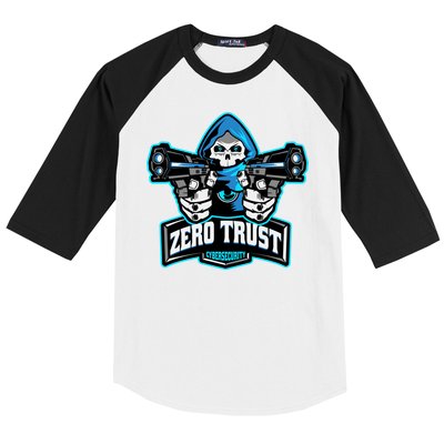 Zero Trust Hacking Cyber Security Developer Programmer Gift Baseball Sleeve Shirt