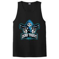 Zero Trust Hacking Cyber Security Developer Programmer Gift PosiCharge Competitor Tank