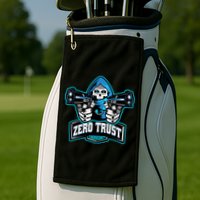Zero Trust Hacking Cyber Security Developer Programmer Gift Golf Towel