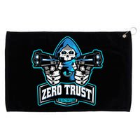 Zero Trust Hacking Cyber Security Developer Programmer Gift Grommeted Golf Towel