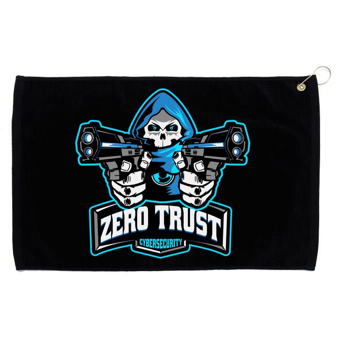 Zero Trust Hacking Cyber Security Developer Programmer Gift Grommeted Golf Towel