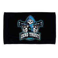 Zero Trust Hacking Cyber Security Developer Programmer Gift Microfiber Hand Towel