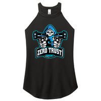 Zero Trust Hacking Cyber Security Developer Programmer Gift Women's Perfect Tri Rocker Tank