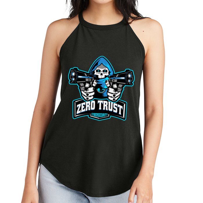 Zero Trust Hacking Cyber Security Developer Programmer Gift Women's Perfect Tri Rocker Tank