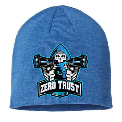 Zero Trust Hacking Cyber Security Developer Programmer Gift Sustainable Beanie