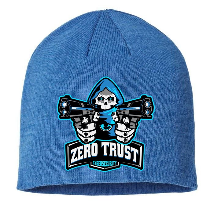 Zero Trust Hacking Cyber Security Developer Programmer Gift Sustainable Beanie
