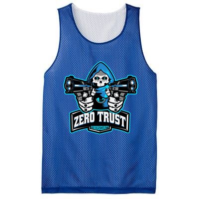 Zero Trust Hacking Cyber Security Developer Programmer Gift Mesh Reversible Basketball Jersey Tank