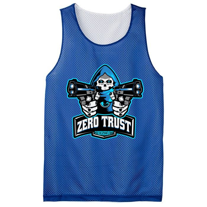 Zero Trust Hacking Cyber Security Developer Programmer Gift Mesh Reversible Basketball Jersey Tank