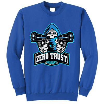 Zero Trust Hacking Cyber Security Developer Programmer Gift Tall Sweatshirt