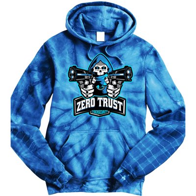 Zero Trust Hacking Cyber Security Developer Programmer Gift Tie Dye Hoodie