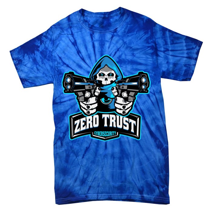 Zero Trust Hacking Cyber Security Developer Programmer Gift Tie-Dye T-Shirt