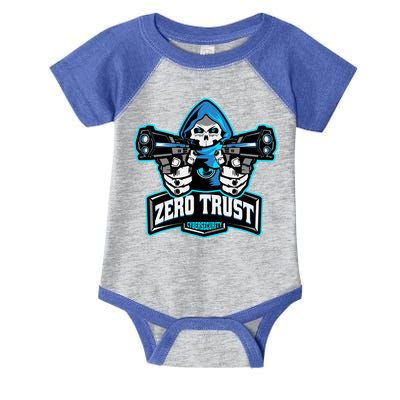 Zero Trust Hacking Cyber Security Developer Programmer Gift Infant Baby Jersey Bodysuit