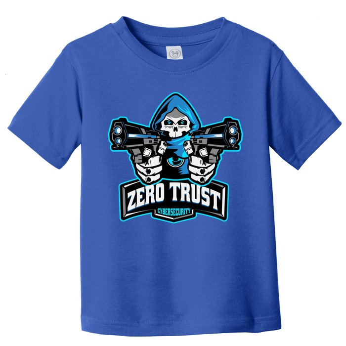 Zero Trust Hacking Cyber Security Developer Programmer Gift Toddler T-Shirt