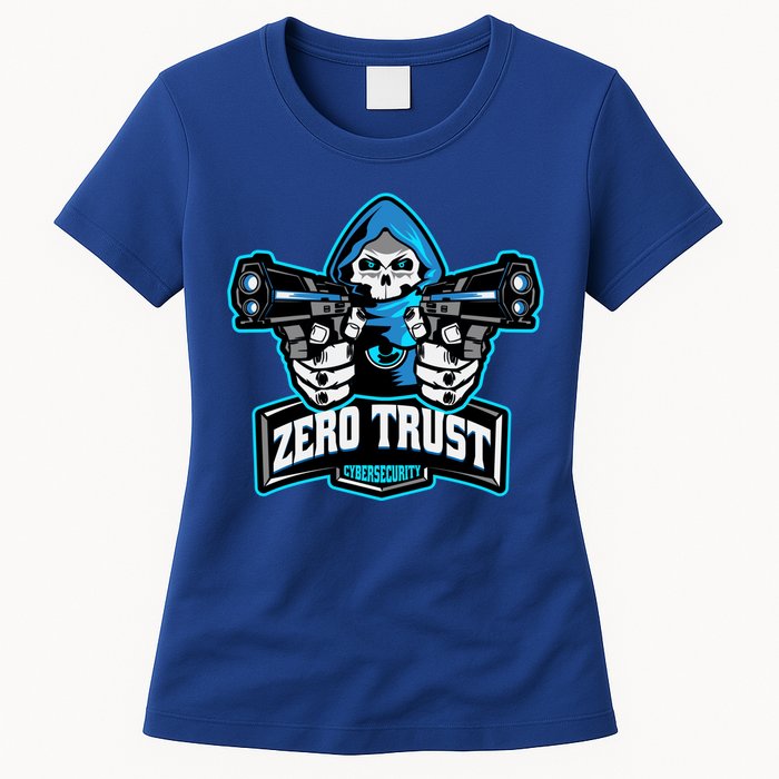 Zero Trust Hacking Cyber Security Developer Programmer Gift Womens T-Shirt