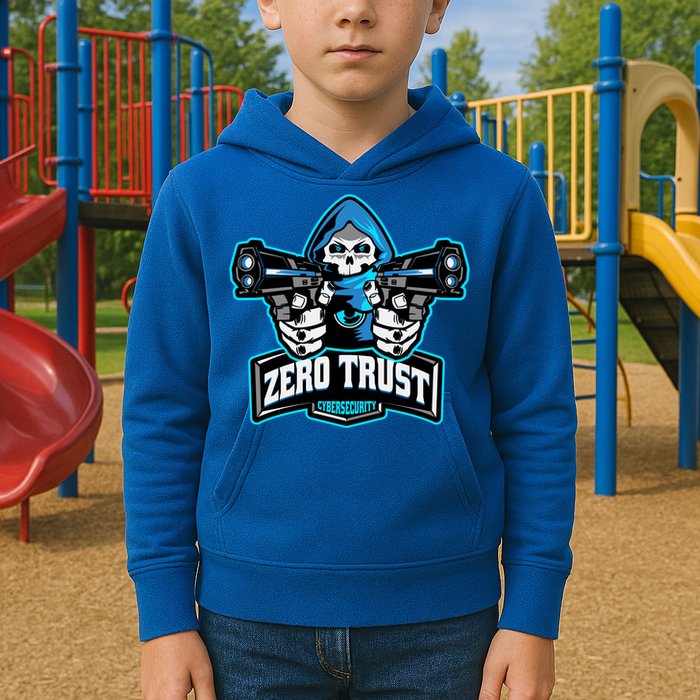 Zero Trust Hacking Cyber Security Developer Programmer Gift Kids Hoodie