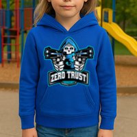 Zero Trust Hacking Cyber Security Developer Programmer Gift Kids Hoodie