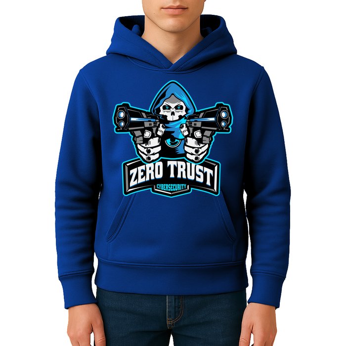 Zero Trust Hacking Cyber Security Developer Programmer Gift Kids Hoodie