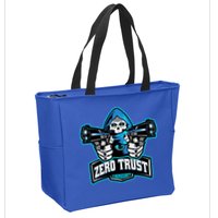 Zero Trust Hacking Cyber Security Developer Programmer Gift Zip Tote Bag