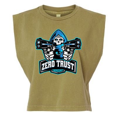 Zero Trust Hacking Cyber Security Developer Programmer Gift Garment-Dyed Women's Muscle Tee
