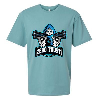 Zero Trust Hacking Cyber Security Developer Programmer Gift Sueded Cloud Jersey T-Shirt