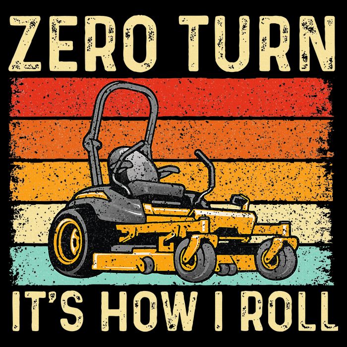 Zero Turn ItS How I Roll Landscaper Gardener Lawn Mowing Drawstring Bag