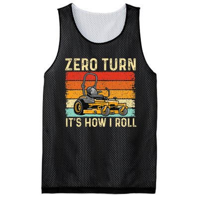 Zero Turn ItS How I Roll Landscaper Gardener Lawn Mowing Mesh Reversible Basketball Jersey Tank