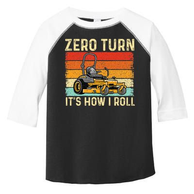 Zero Turn ItS How I Roll Landscaper Gardener Lawn Mowing Toddler Fine Jersey T-Shirt