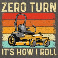 Zero Turn ItS How I Roll Landscaper Gardener Lawn Mowing Cotton Canvas Backpack