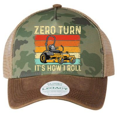 Zero Turn ItS How I Roll Landscaper Gardener Lawn Mowing Legacy Tie Dye Trucker Hat