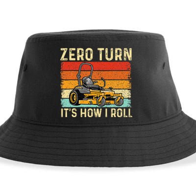 Zero Turn ItS How I Roll Landscaper Gardener Lawn Mowing Sustainable Bucket Hat