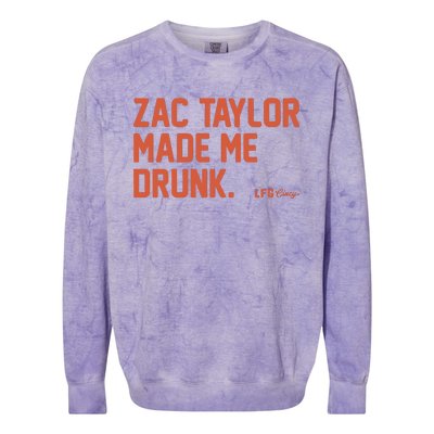 Zac Taylor Made Me Drunk Colorblast Crewneck Sweatshirt