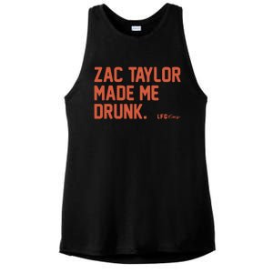 Zac Taylor Made Me Drunk Ladies PosiCharge Tri-Blend Wicking Tank