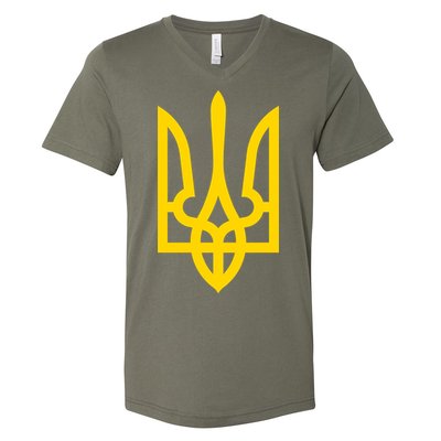 Zelensky Tryzub Military Ukraine Zelenskyy V-Neck T-Shirt