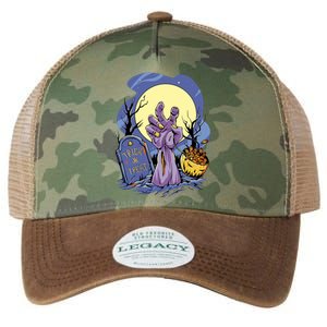 Zombie Trick Or Treat Spooky Halloween Legacy Tie Dye Trucker Hat