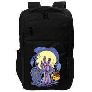 Zombie Trick Or Treat Spooky Halloween Impact Tech Backpack