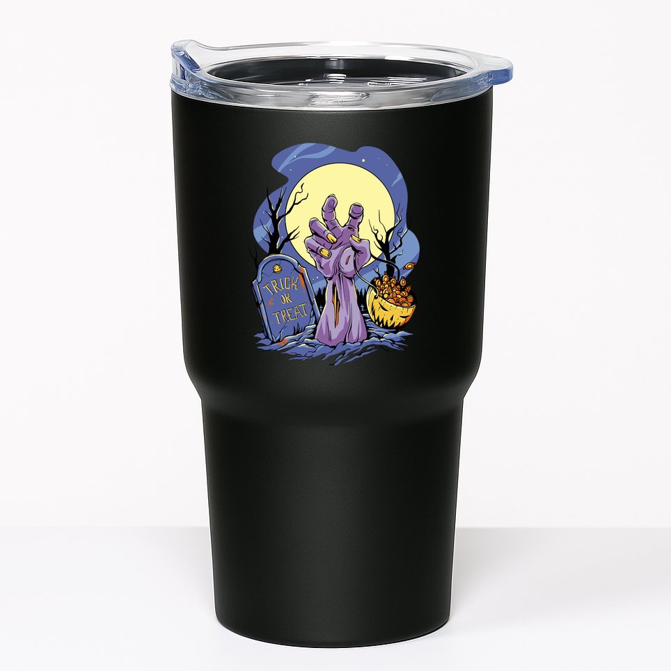 Zombie Trick Or Treat Spooky Halloween Tumbler