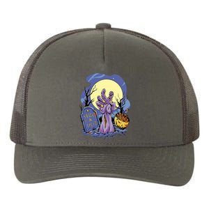 Zombie Trick Or Treat Spooky Halloween Yupoong Adult 5-Panel Trucker Hat