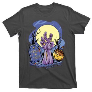 Zombie Trick Or Treat Spooky Halloween T-Shirt