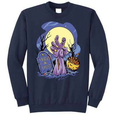 Zombie Trick Or Treat Spooky Halloween Sweatshirt