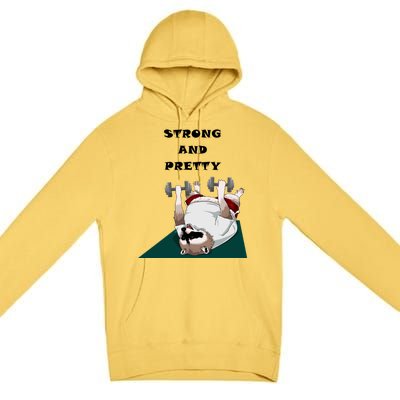 Ziggy The Racoon Gift Strong And Pretty Gift Premium Pullover Hoodie