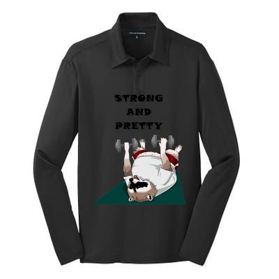 Ziggy The Racoon Gift Strong And Pretty Gift Silk Touch Performance Long Sleeve Polo