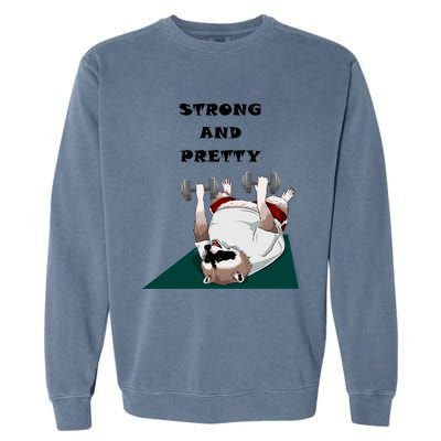 Ziggy The Racoon Gift Strong And Pretty Gift Garment-Dyed Sweatshirt