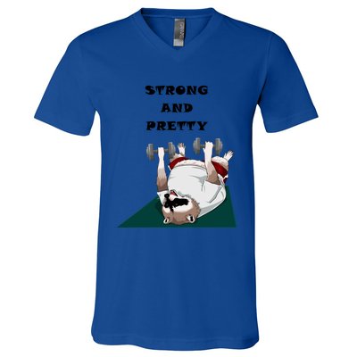 Ziggy The Racoon Gift Strong And Pretty Gift V-Neck T-Shirt