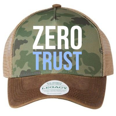 Zero Trust Security Cyber Security Hacking Developer Funny Legacy Tie Dye Trucker Hat