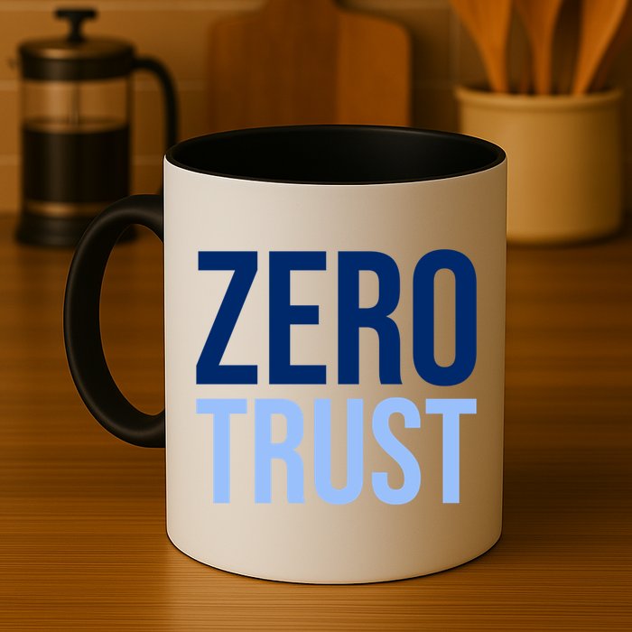 Zero Trust Security Cyber Security Hacking Developer Funny Mug
