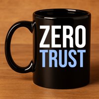 Zero Trust Security Cyber Security Hacking Developer Funny 11oz C Handle Ceramic Mug