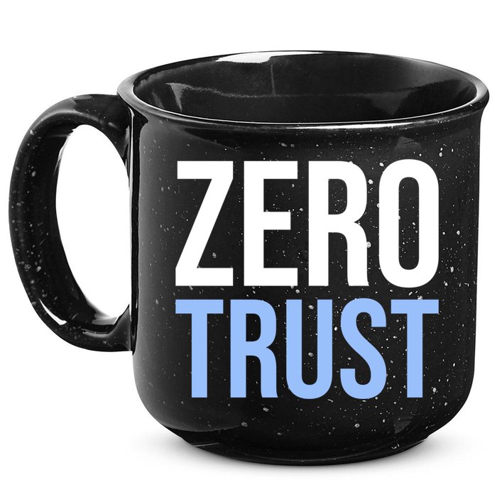 Zero Trust Security Cyber Security Hacking Developer Funny 15oz Campfire Ceramic Mug