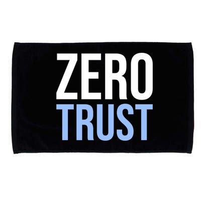 Zero Trust Security Cyber Security Hacking Developer Funny Microfiber Hand Towel